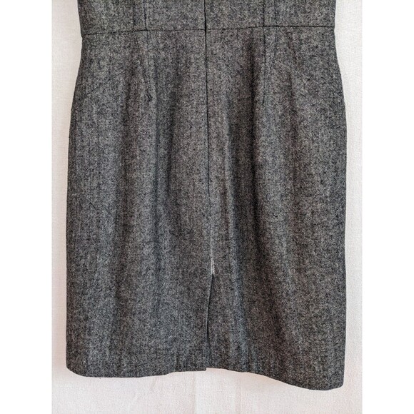 Banana Republic Sheath Tweed Dress Women 4 Gray Wool Blend Classic Office - Picture 5 of 10